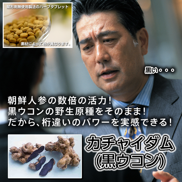 カチャイダム:朝鮮人参の数倍の強壮力!原種黒ウコン